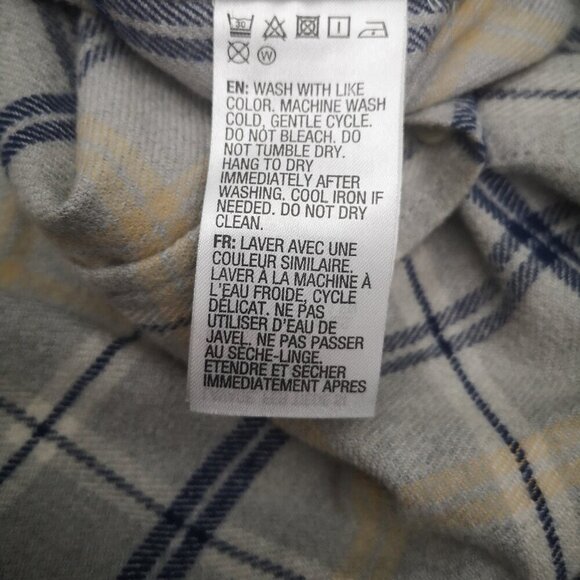 2 / $30.00 - Quicksilver Men's Modern Fit Size Medium Grey/Navy Plaid Shirt - Picture 8 of 13